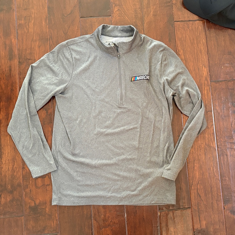 NASCAR Gray Quarter-Zip Pullover